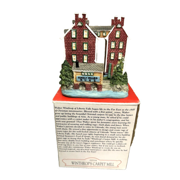 The Americana Collection Liberty Falls Winthrop's Carpet Mill with Box Exc Cond - Picture 4 of 6
